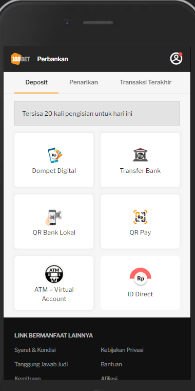 Cara Deposit